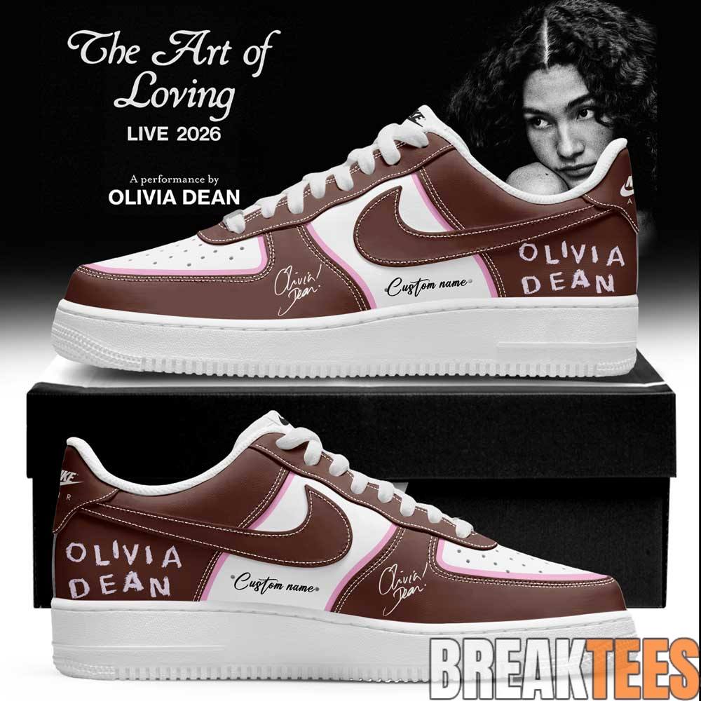 Olivia Dean The Art of Loving Tour 2026 Signature Custom AF1 Shoes Olivia Dean The Art of Loving Tour 2026 Signature Custom AF1 Shoes