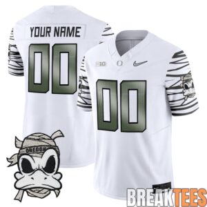 Oregon Ducks Mummy Duck Custom Football Jersey
