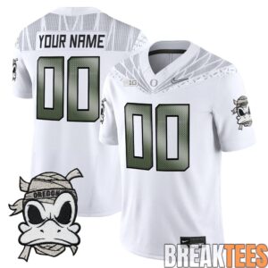 Oregon Ducks Mummy Duck Custom Football Jersey 1