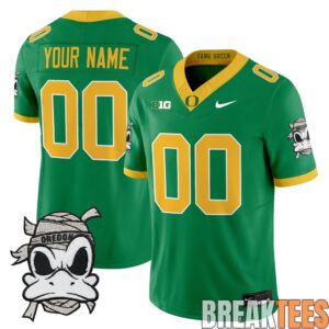 Oregon Ducks Mummy Duck Custom Football Jersey 4