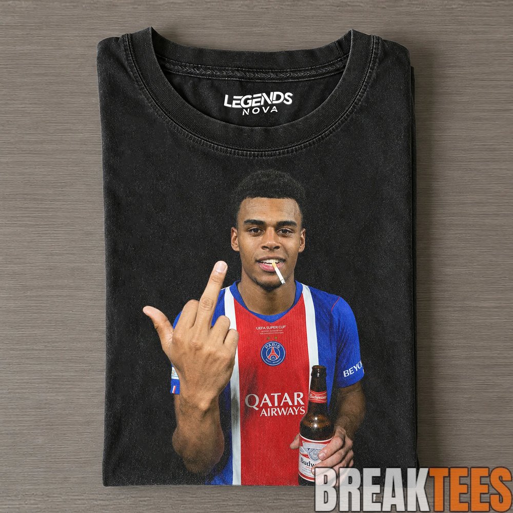 PSG Désiré Doué Drunk & Smoke Tee PSG Désiré Doué Drunk & Smoke Tee