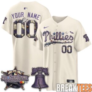 Philadelphia Philles Halloween Nightmare Edition Custom Baseball Jersey 3