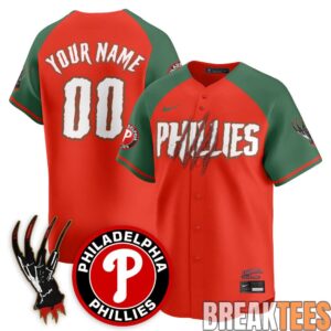 Philadelphia Phillies A Nightmare on Elm Street Custom Jersey