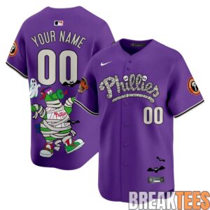 Philadelphia Phillies Phanatic Halloween Edition Limited Custom Jersey 3