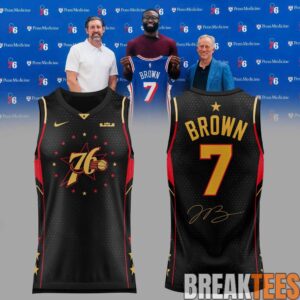 Philadelphia 76ers Jaylen Brown Signature Exclusive Black Jersey