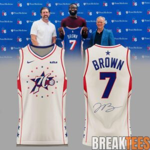 Philadelphia 76ers Jaylen Brown Signature Exclusive White Jersey