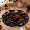 Ottawa Senators Special Halloween Round Quilted Rug