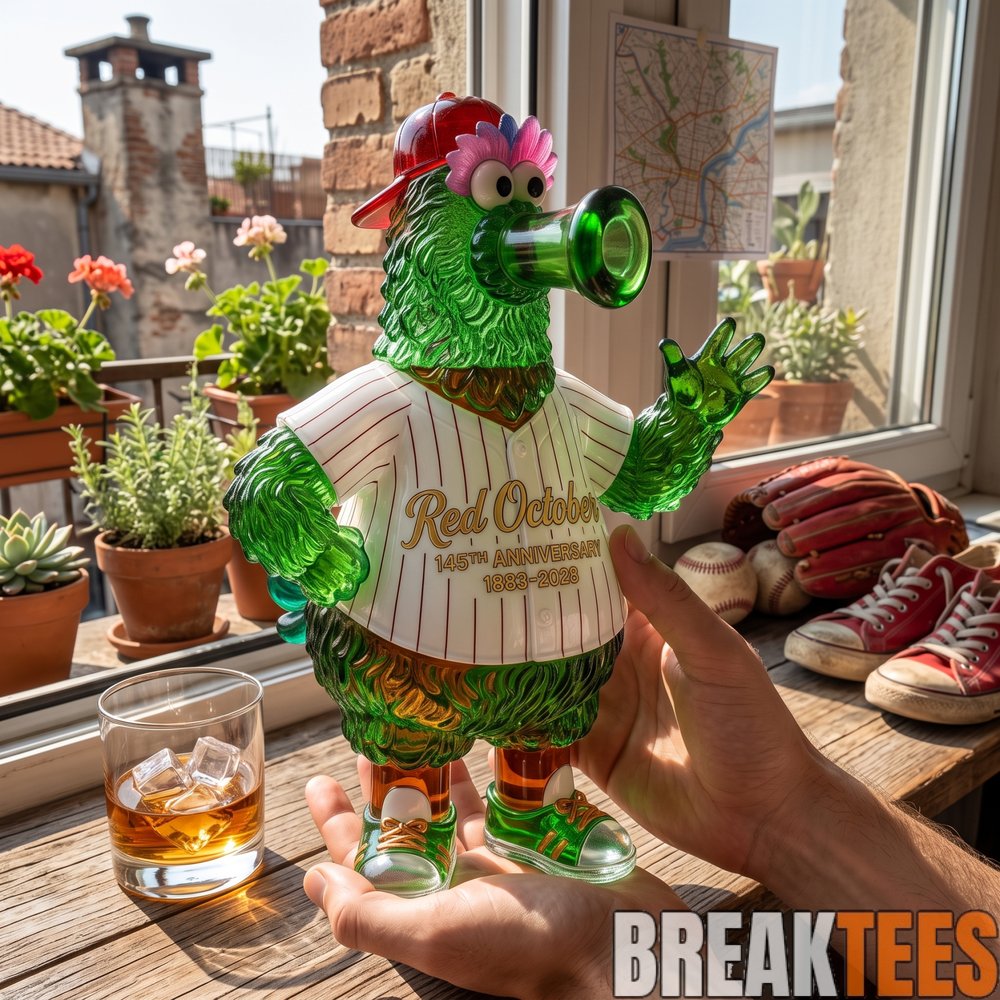 Philadelphia Phillies Phanatic Red October! 145th Anniversary Whiskey Bottle Philadelphia Phillies Phanatic Red October! 145th Anniversary Whiskey Bottle