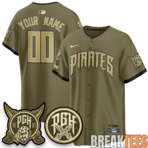 Pittsburgh Pirates Salute to Service 2026 Armed Forces Day Custom Jersey