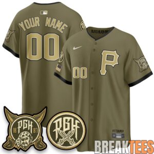 Pittsburgh Pirates Salute to Service 2026 Armed Forces Day Custom Jersey 3