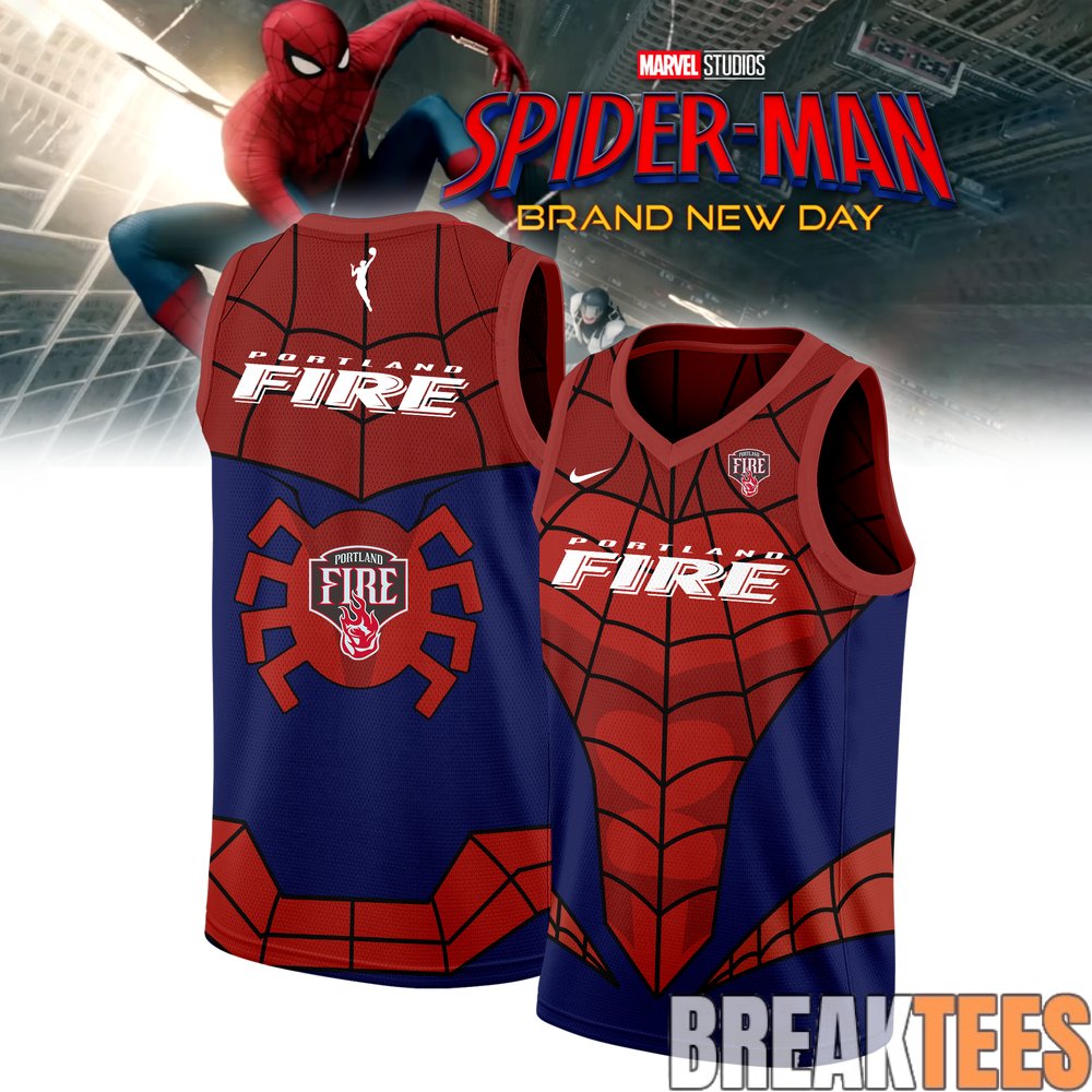 Portland Fire x Spider-Man Special Basketball Jersey Portland Fire x Spider-Man Special Basketball Jersey