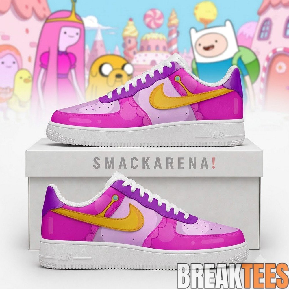 Princess Bubblegum Adventure Time Air Force 1 Sneaker Princess Bubblegum Adventure Time Air Force 1 Sneaker