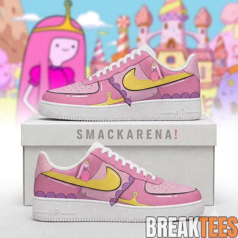 Princess Bubblegum Adventure Time Air Force 1 Sneaker Princess Bubblegum Adventure Time Air Force 1 Sneaker