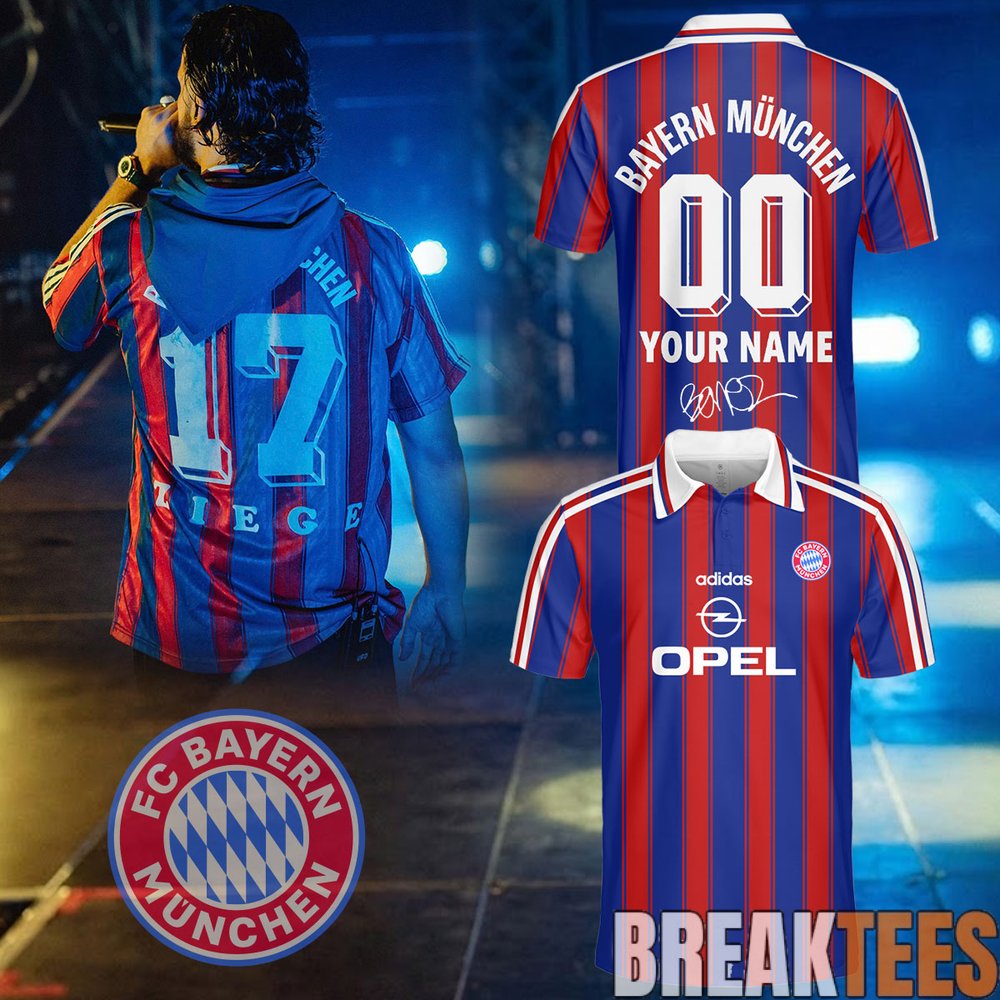 RAF Camora & Bonez MC Vintage Bayern Munich Jersey Custom RAF Camora & Bonez MC Vintage Bayern Munich Jersey Custom