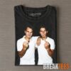 Roger Federer & Rafael Nadal & Novak Djokovic & Jannik Sinner Tennis Legend Graphic T-Shirt Roger Federer & Rafael Nadal & Novak Djokovic & Jannik Sinner Tennis Legend Graphic T-Shirt