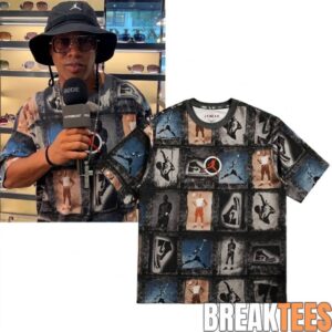 Ronaldinho Jordan Brand Photo Collage ShirtRonaldinho Jordan Brand Photo Collage Shirt