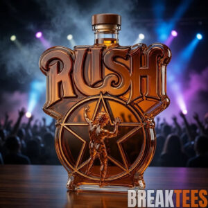 Rush Reunion Tour Commemorative Whiskey Bottle