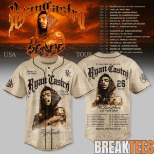 Ryan Castro The Last Dance USA Tour 2026 Baseball Jersey 2