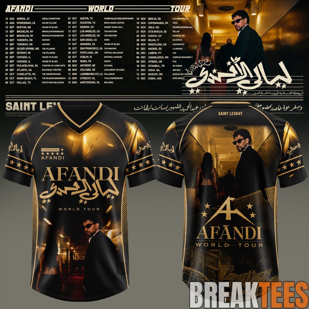 Saint Levant Afandi World Tour Football Jersey Saint Levant Afandi World Tour Football Jersey