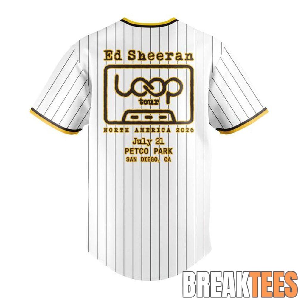 San Diego Padres x Ed Sheeran Loop Tour 2026 Baseball Jersey San Diego Padres x Ed Sheeran Loop Tour 2026 Baseball Jersey