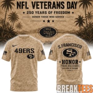 San Francisco 49ers x Veteran 250 Years of Freedom T-Shirt