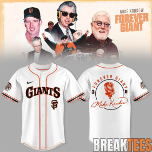 San Francisco Giants 39 Years Mike Krukow Forever Giants Baseball Jersey