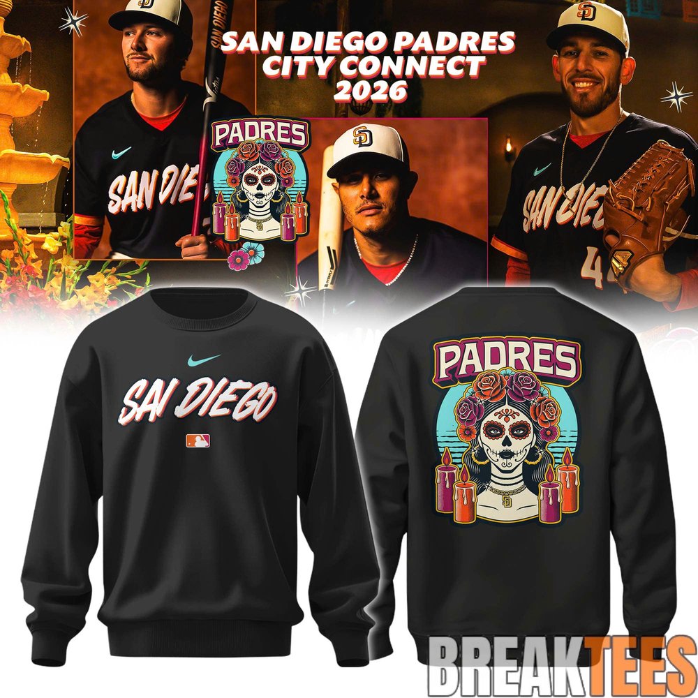 San Diego Padres City Connect 2026 Limited Editions Sweatshirt San Diego Padres City Connect 2026 Limited Editions Sweatshirt