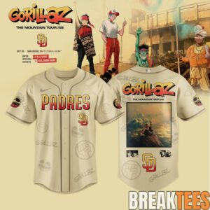 San Diego Padres x Gorillaz ‘The Mountain Tour 2026’ Baseball Jersey