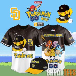 San Diego Padres x Pokémon Go Night 2025 Limited Edition Jersey