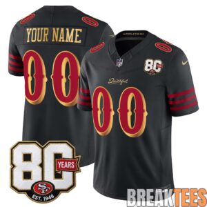 San Francisco 49ers 80th Anniversary Limited Custom Jersey – Rivalries Edition