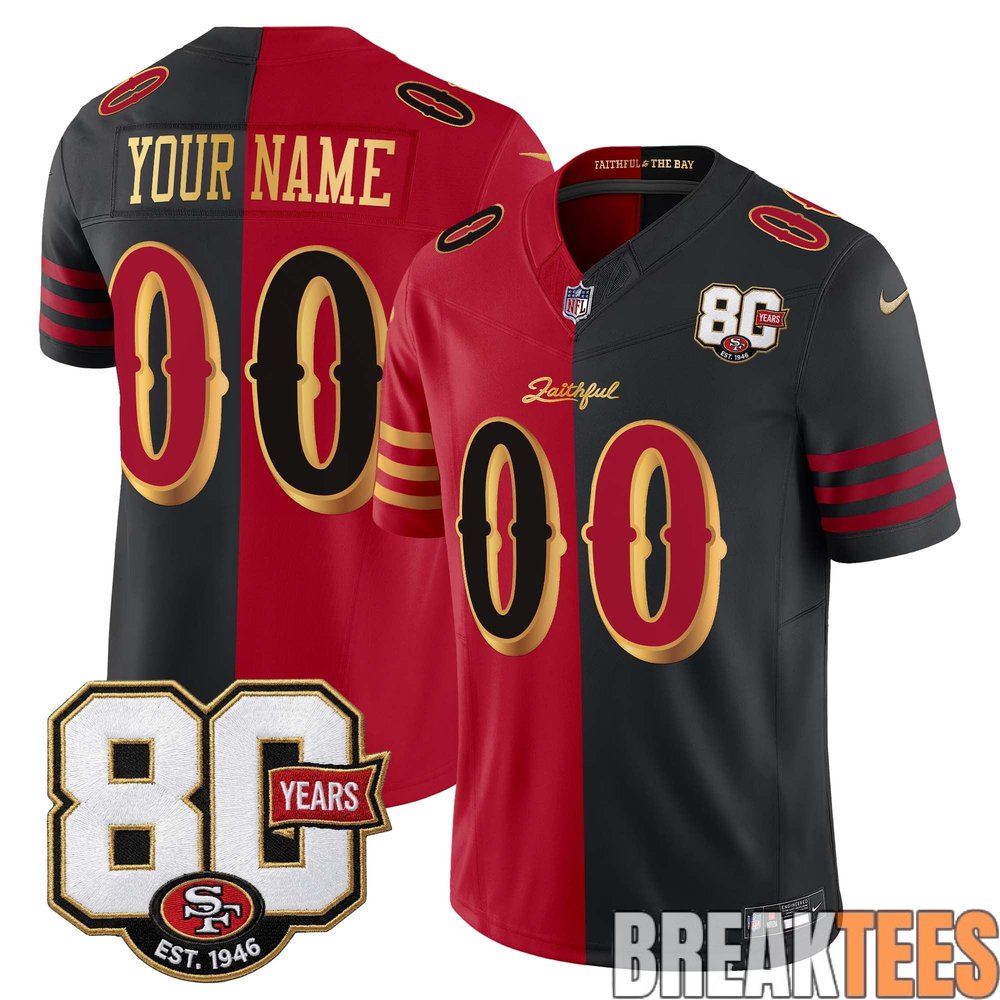 San Francisco 49ers 80th Anniversary Limited Custom Jersey – Rivalries Edition San Francisco 49ers 80th Anniversary Limited Custom Jersey – Rivalries Edition