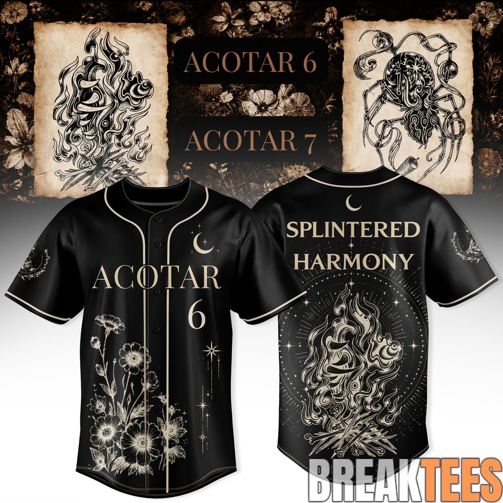 Sarah J. Maas Splintered Harmony Baseball Jersey Sarah J. Maas Splintered Harmony Baseball Jersey