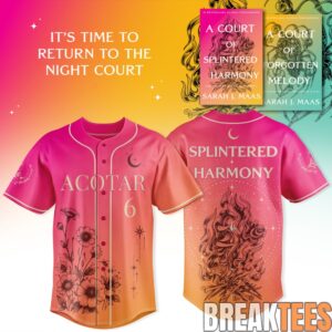 Sarah J. Maas Splintered Harmony Baseball Jersey 4 Sarah J. Maas Splintered Harmony Baseball Jersey 4