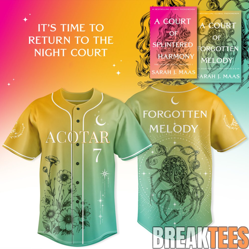 Sarah J. Maas Splintered Harmony Baseball Jersey Sarah J. Maas Splintered Harmony Baseball Jersey