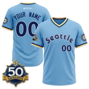 Seattle Mariners Legacy Edition Vapor Custom Baseball Jersey 2