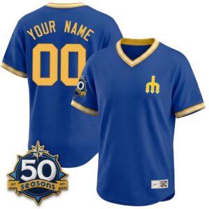 Seattle Mariners Legacy Edition Vapor Custom Baseball Jersey 3