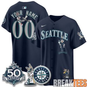 Seattle Mariners x Bunny Premier Custom Baseball Jersey 1