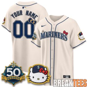 Seattle Mariners x Hello Kitty Night Custom Baseball Jersey