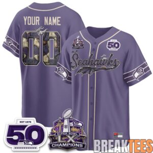 Seattle Seahawks 2026 Halloween Nightmare Edition Custom Baseball Jersey 2