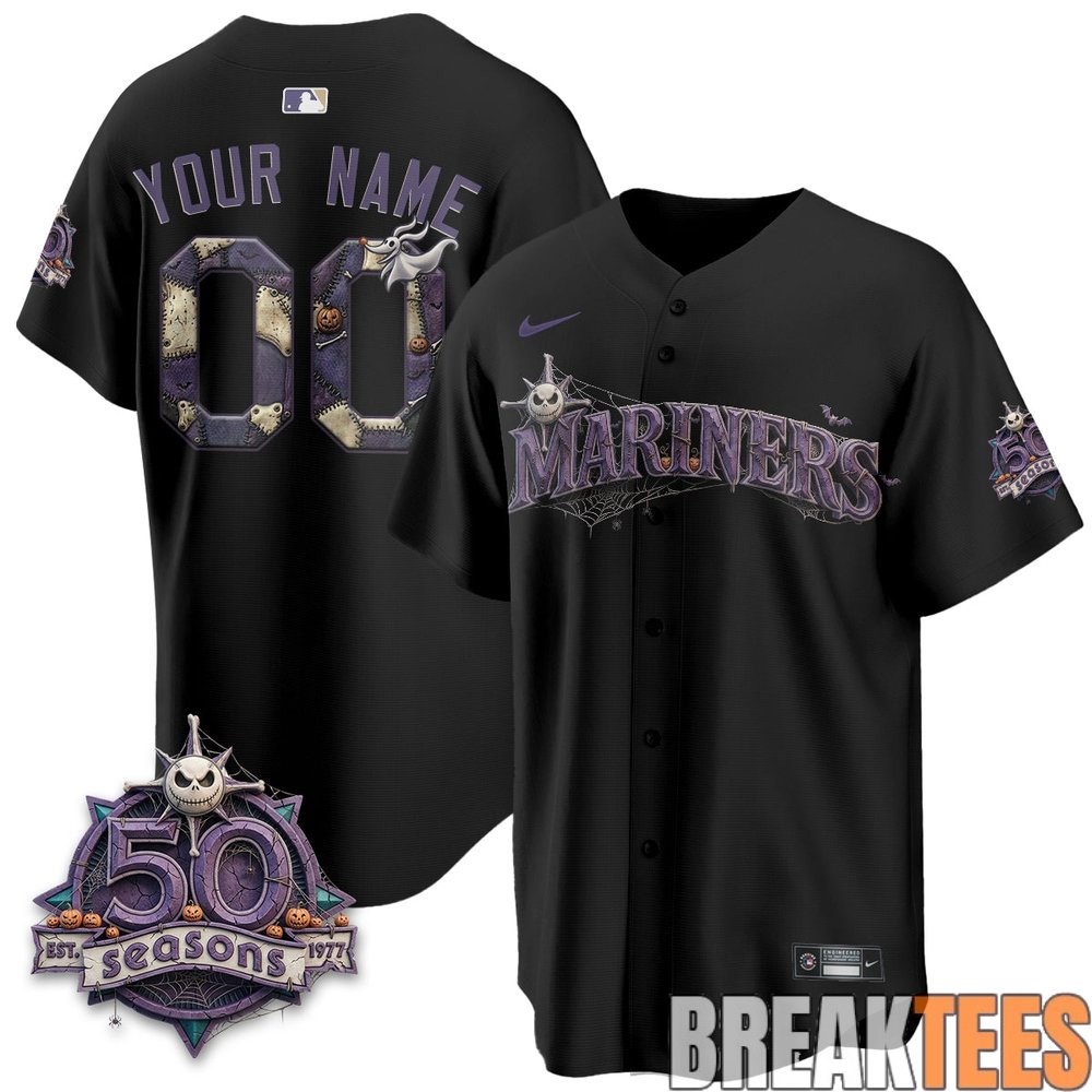 Seattle Mariners x Halloween Nightmare Limited Custom Jersey Seattle Mariners x Halloween Nightmare Limited Custom Jersey
