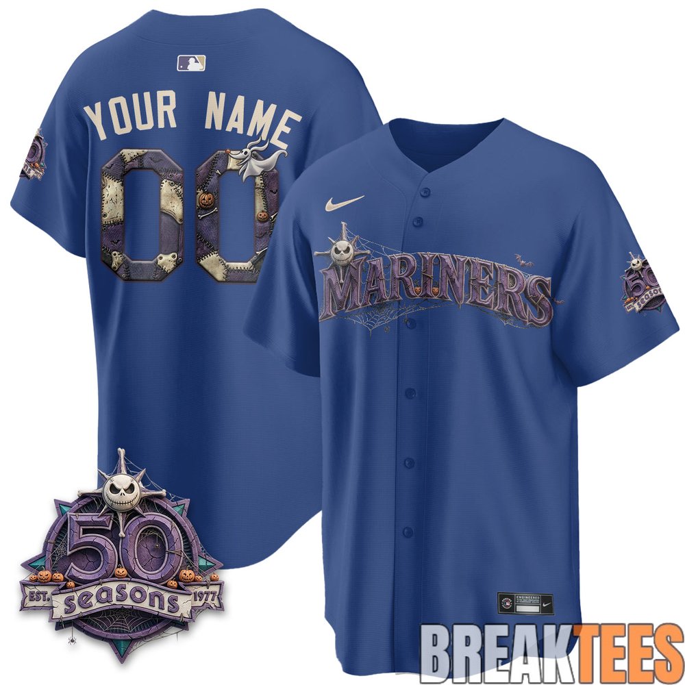 Seattle Mariners x Halloween Nightmare Limited Custom Jersey Seattle Mariners x Halloween Nightmare Limited Custom Jersey