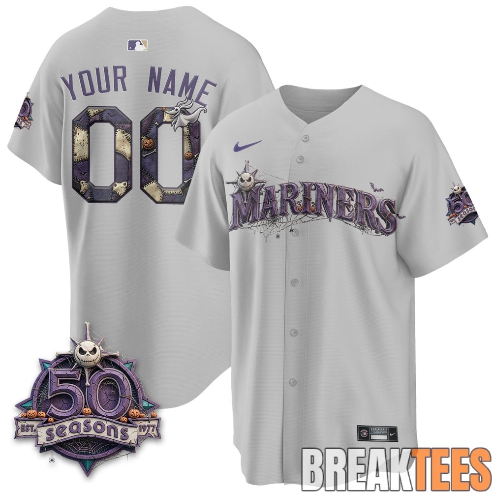 Seattle Mariners x Halloween Nightmare Limited Custom Jersey Seattle Mariners x Halloween Nightmare Limited Custom Jersey