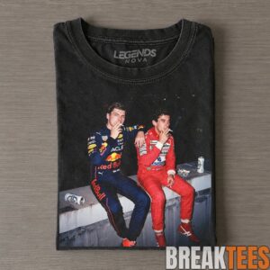 Senna & Max Verstappen F1 Legend Smoking T-Shirt