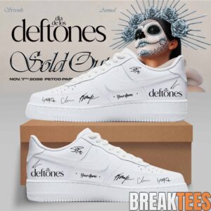Seventh Annual Dia De Los Deftones Band Autograph Custom Air Force 1 Shoes 1