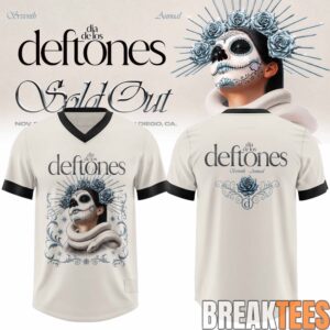 Seventh Annual Dia De Los Deftones Celestial Gothic Athletic Football Jersey 3