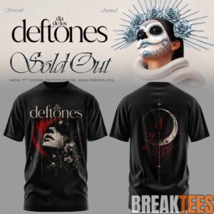 Seventh Annual Dia De Los Deftones Celestial Gothic T-Shirt 2