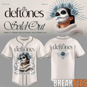 Seventh Annual Dia De Los Deftones Dark Surrealist Art Baseball Jersey