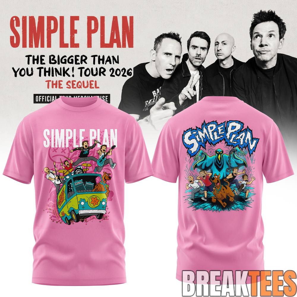 Simple Plan The Bigger Than You Think Tour 2026 T-Shirt Simple Plan The Bigger Than You Think Tour 2026 T-Shirt