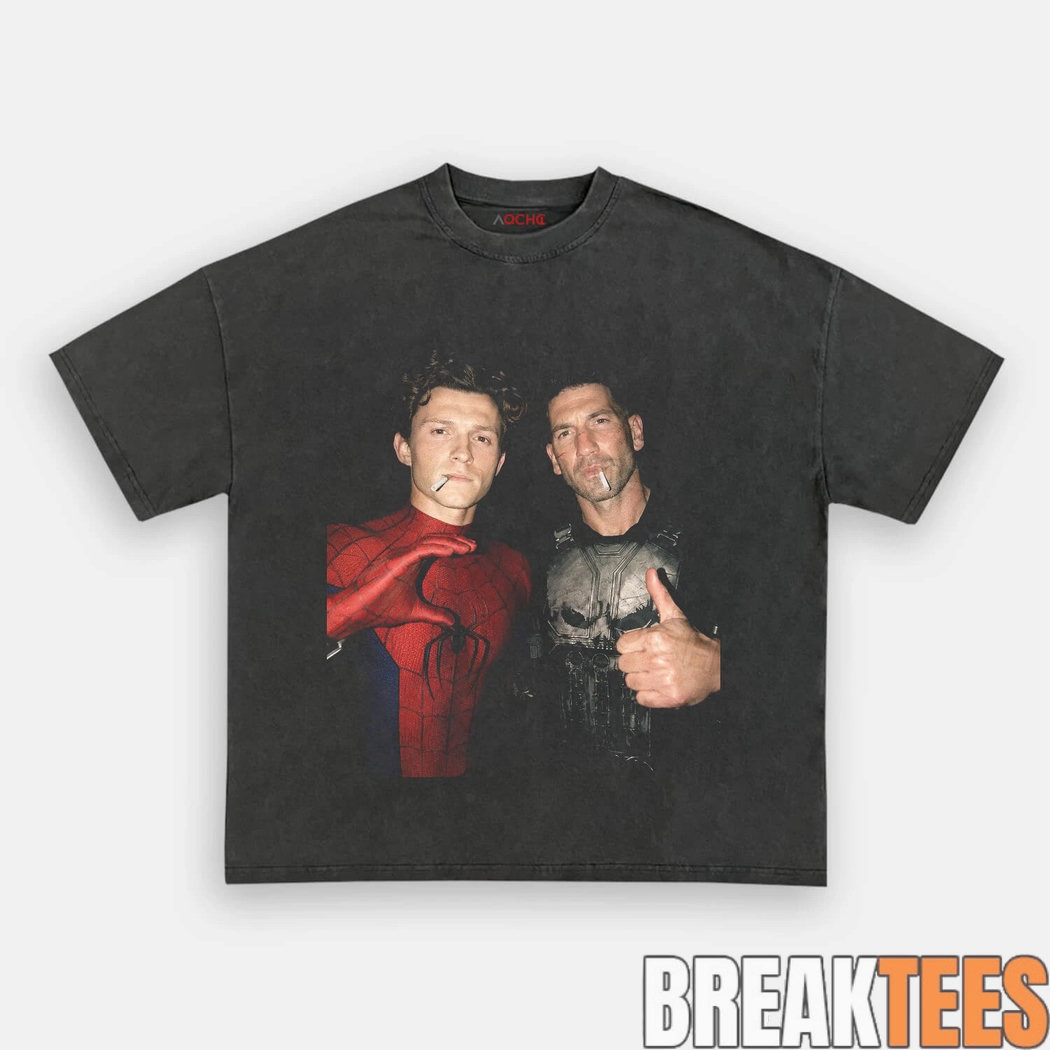 Spider-Man x The Punisher After Hours Smoke T-Shirt Spider-Man x The Punisher After Hours Smoke T-Shirt