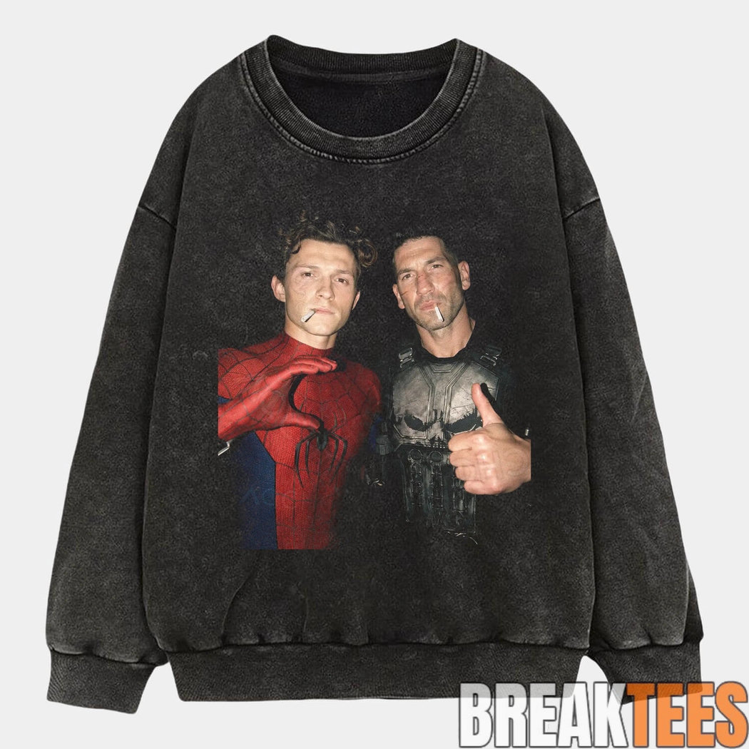Spider-Man x The Punisher After Hours Smoke T-Shirt Spider-Man x The Punisher After Hours Smoke T-Shirt
